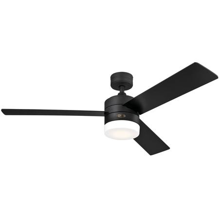 WESTINGHOUSE Alta Vista 52" 3-Blade Matte Black Indoor Ceiling Fan w/Dimmable LED 7205900